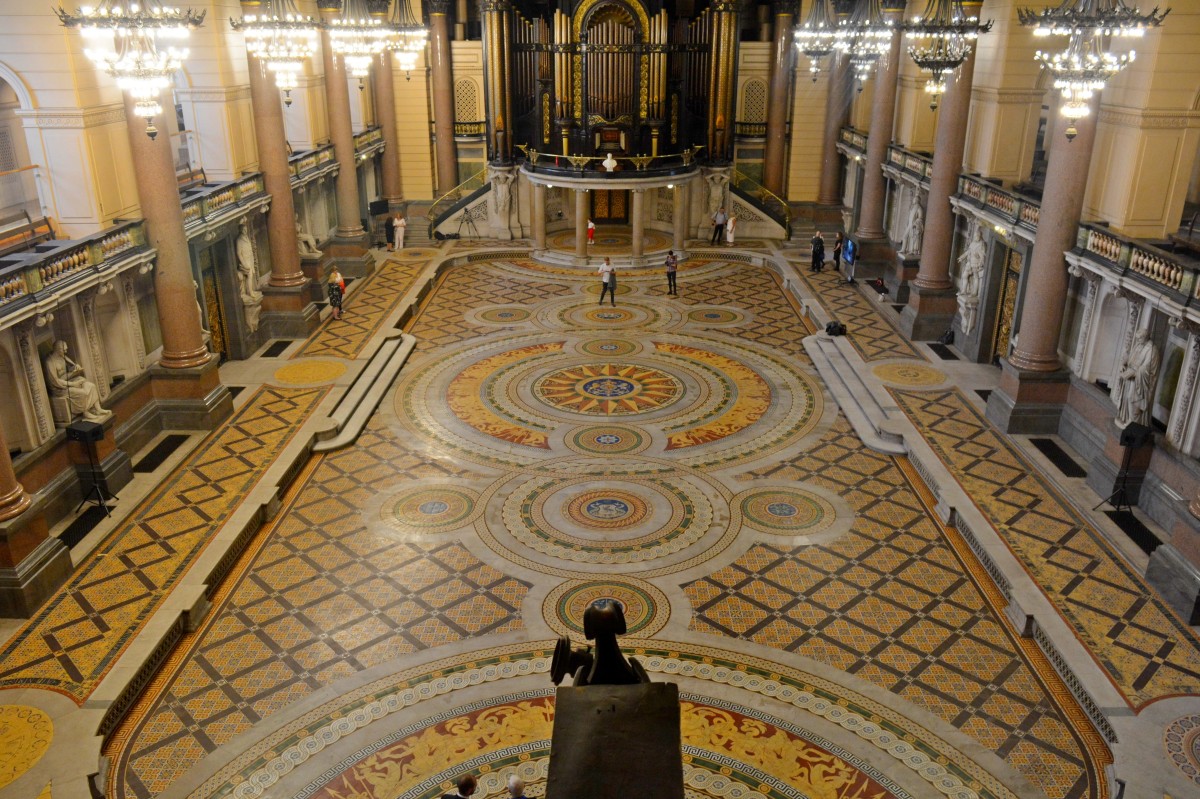Minton Tiles Revealed In St Georges Hall Liverpool